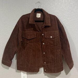 Tgla Brown Corduroy Jacket